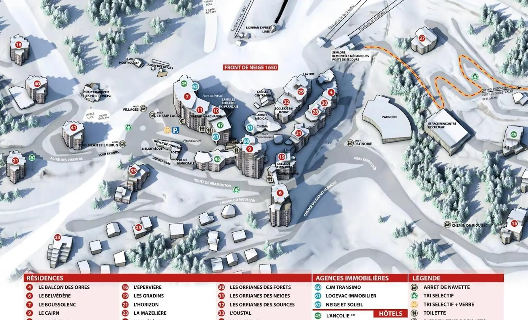 Daire Residence Le Belvedere - Grand Studio 5 Personnes Centre Station Mae-6634 Les Orres